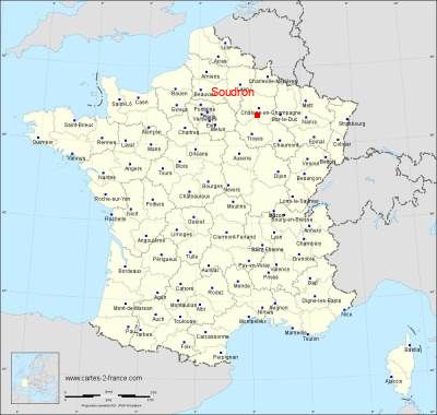 Carte de Soudron