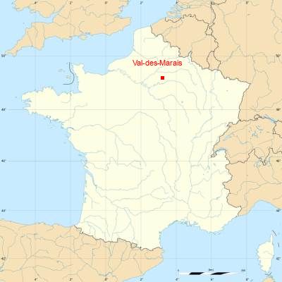 Fond de carte avec Val-des-Marais