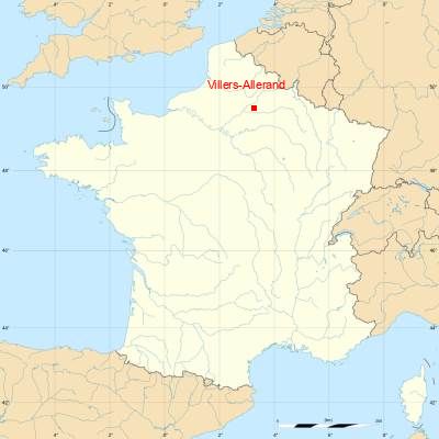 Fond de carte avec Villers-Allerand