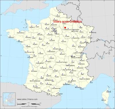 Carte de Villers-sous-Châtillon