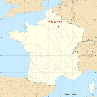 Fond de carte avec Vitry-la-Ville