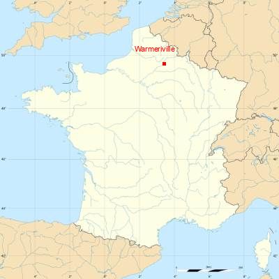 Fond de carte avec Warmeriville