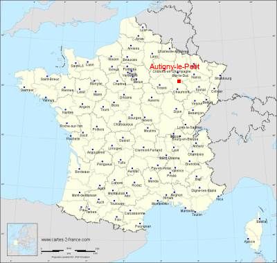 Carte de Autigny-le-Petit