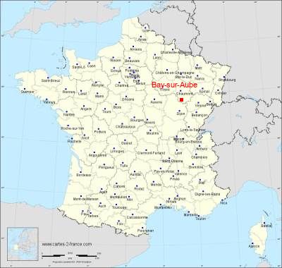 Carte de Bay-sur-Aube