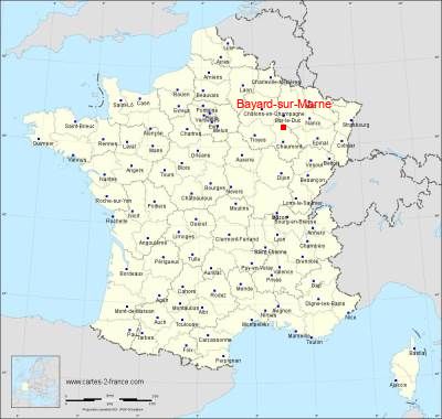 Carte de Bayard-sur-Marne