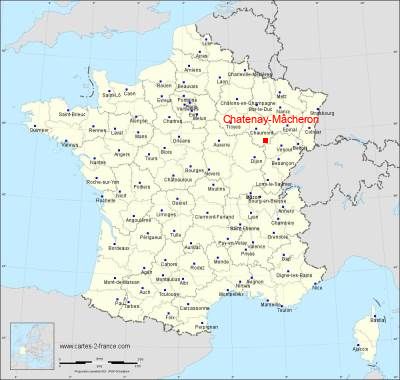 Carte de Chatenay-Mâcheron