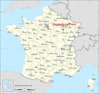 Carte de Dommartin-le-Franc