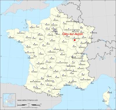 Carte de Giey-sur-Aujon