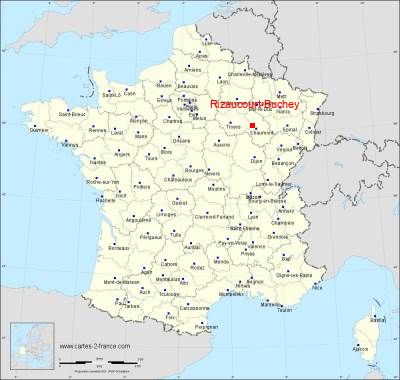 Carte de Rizaucourt-Buchey