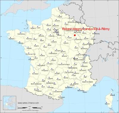 Carte de Robert-Magny-Laneuville-à-Rémy