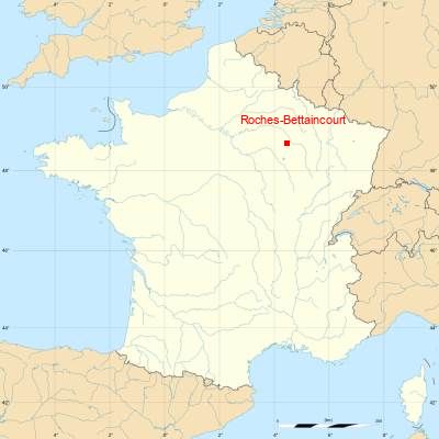 Fond de carte avec Roches-Bettaincourt
