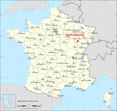 Carte de Saint-Maurice