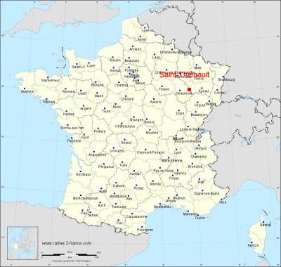 Carte de Saint-Thiébault