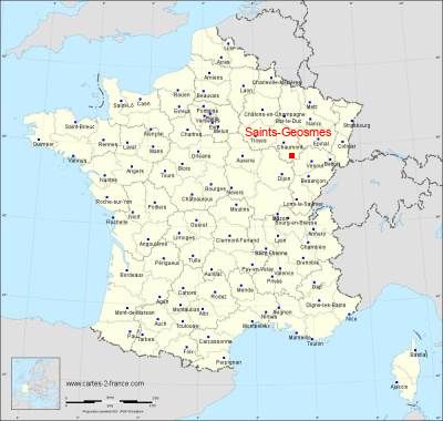 Carte de Saints-Geosmes