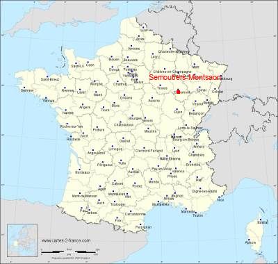 Carte de Semoutiers-Montsaon