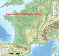 localisation mairie de Beaumont-Pied-de-Boeuf