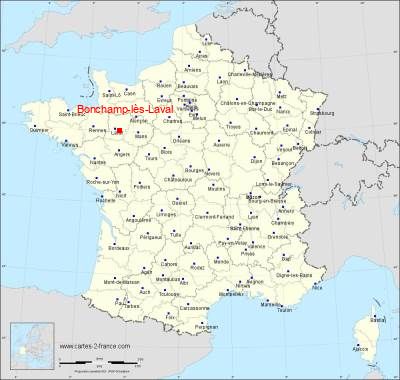 Carte de Bonchamp-lès-Laval