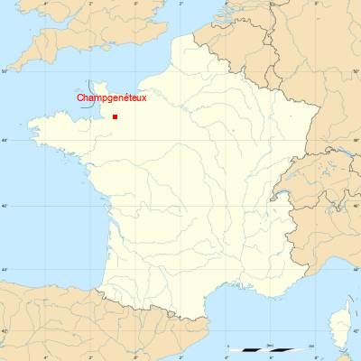 Fond de carte avec Champgenéteux