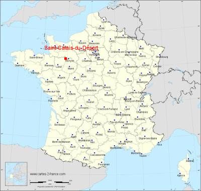 Carte de Saint-Calais-du-Désert