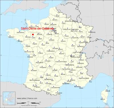 Carte de Saint-Denis-de-Gastines