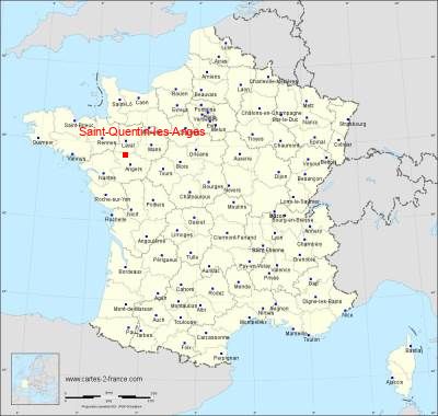 Carte de Saint-Quentin-les-Anges