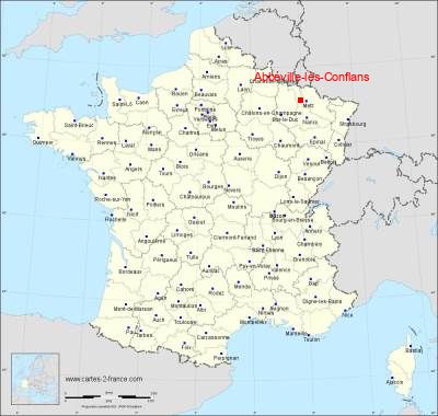 Carte de Abbéville-lès-Conflans