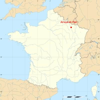 Fond de carte avec Arraye-et-Han