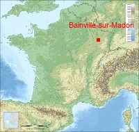 localisation mairie de Bainville-sur-Madon