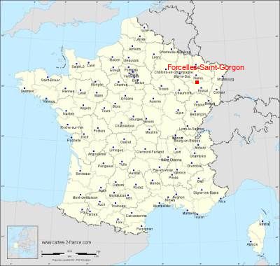 Carte de Forcelles-Saint-Gorgon