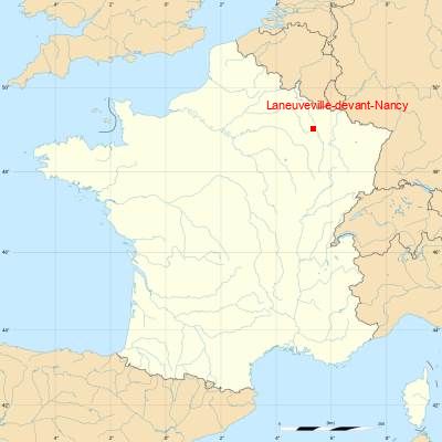 Fond de carte avec Laneuveville-devant-Nancy