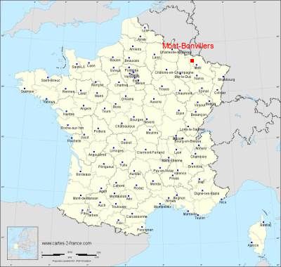 Carte de Mont-Bonvillers
