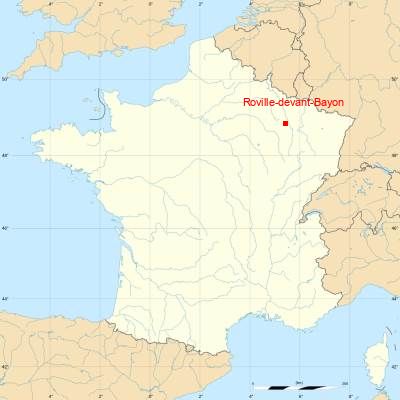 Fond de carte avec Roville-devant-Bayon