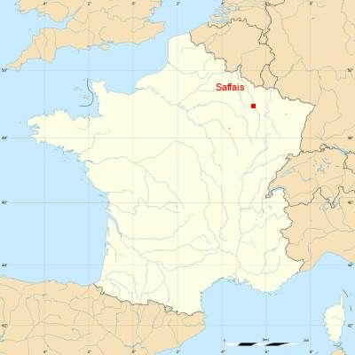 Fond de carte avec Saffais