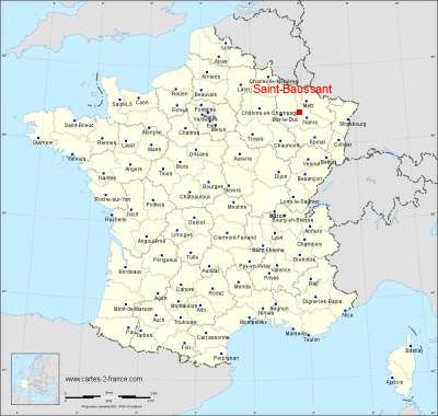 Carte de Saint-Baussant