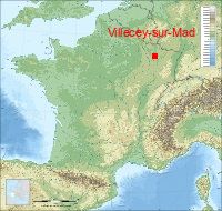 localisation mairie de Villecey-sur-Mad