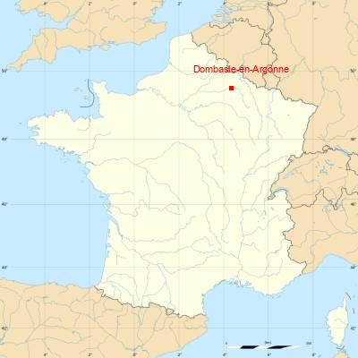 Fond de carte avec Dombasle-en-Argonne