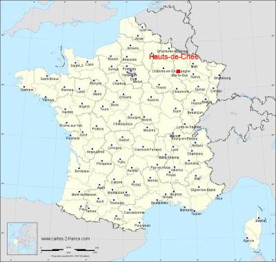 Carte de Hauts-de-Chée