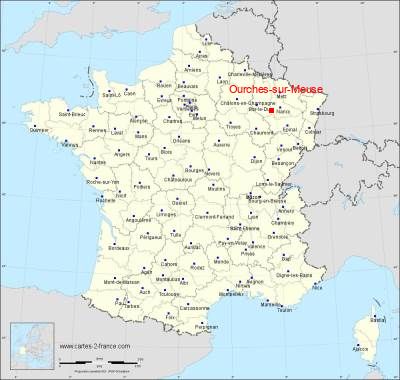 Carte de Ourches-sur-Meuse