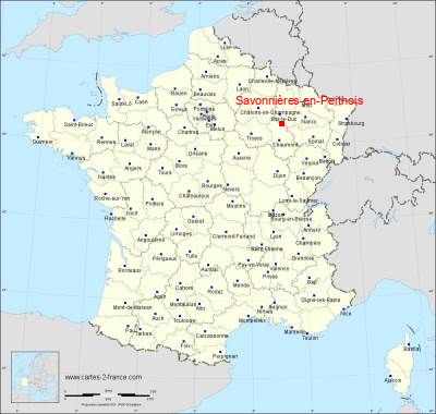 Carte de Savonnières-en-Perthois
