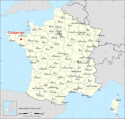Carte de Croixanvec