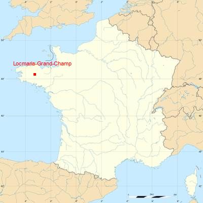 Fond de carte avec Locmaria-Grand-Champ