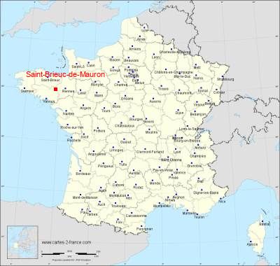 Carte de Saint-Brieuc-de-Mauron