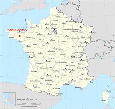Carte de Saint-Gonnery