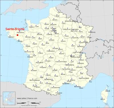 Carte de Sainte-Brigitte