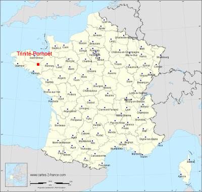 Carte de Trinité-Porhoët