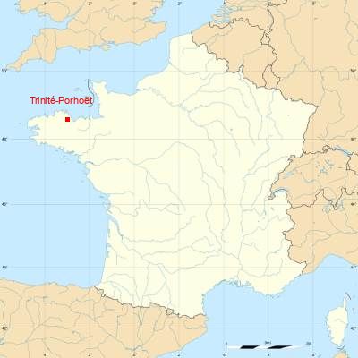Fond de carte avec Trinité-Porhoët