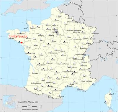Carte de Trinité-Surzur