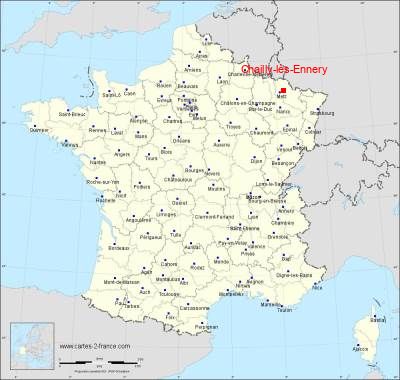 Carte de Chailly-lès-Ennery