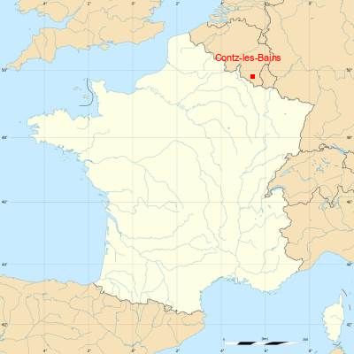 Fond de carte avec Contz-les-Bains