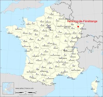 Carte de Hellering-lès-Fénétrange